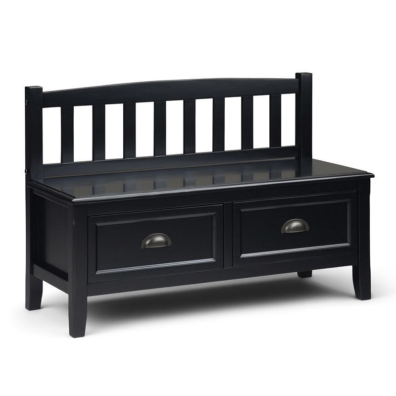 Benches Burlington Entryway Storage Bench with Drawers