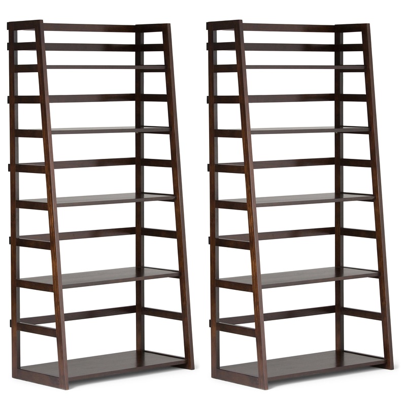 Bookcase Bundles Acadian 30 inch 5 Shelf Ladder Bookcase (Set of 2)