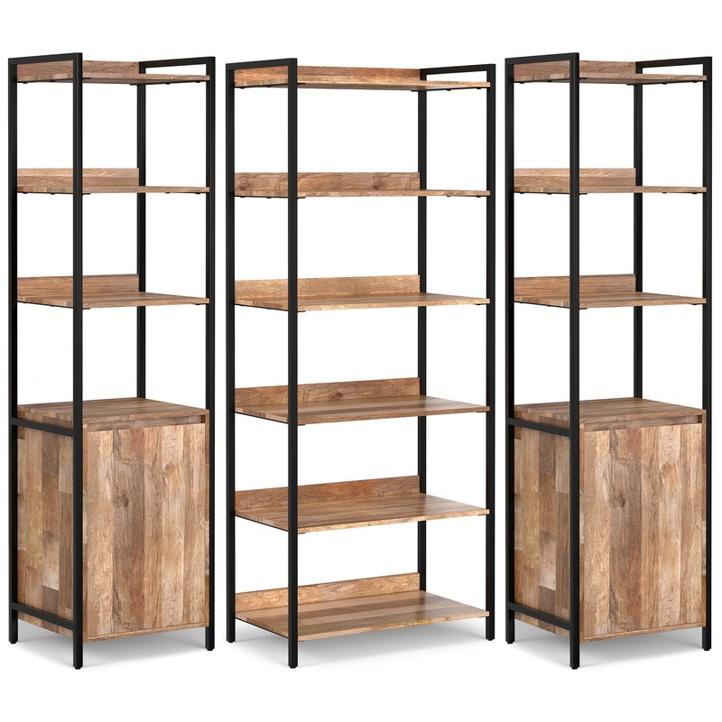 Bookcase Bundles Kelsey 70 inch Bookcase 3-piece Set