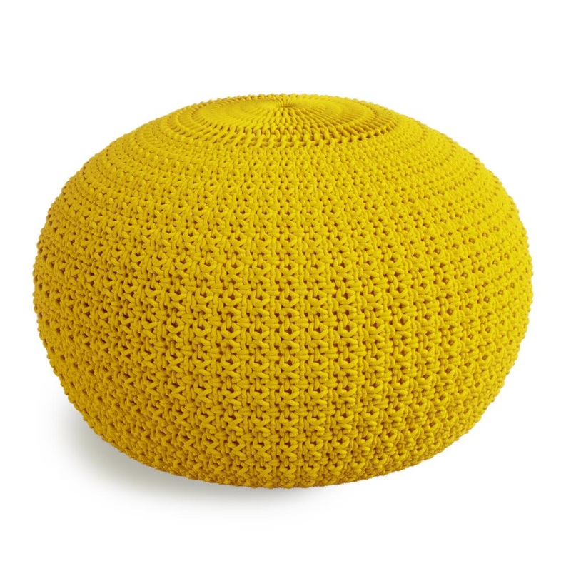 Poufs Sonata Outdoor\/ Indoor Pouf in Yellow