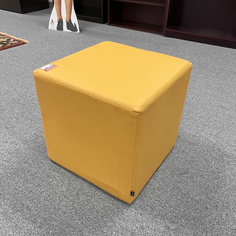 18″ x 18″ Alera Yellow Square Modular Furniture Ottoman Office Furniture Liquidations