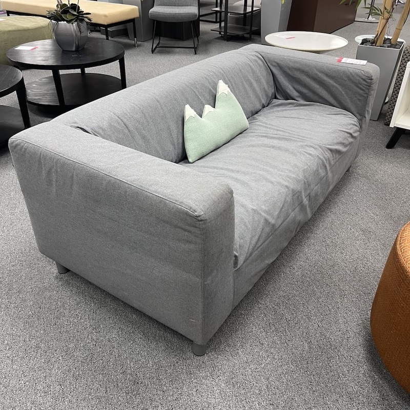 71″ x 22″ Ikea Klippan Grey Upholstered Loveseat Office Furniture Liquidations