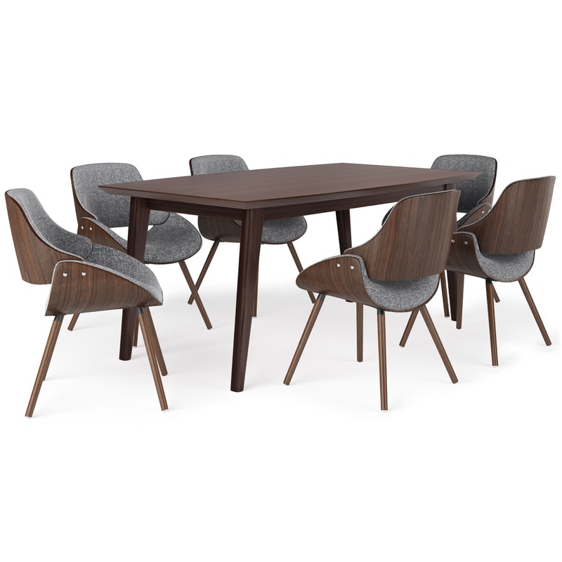 Dining Sets Malden \/ Draper 7 Pc Dining Set with Wood Back Chair
