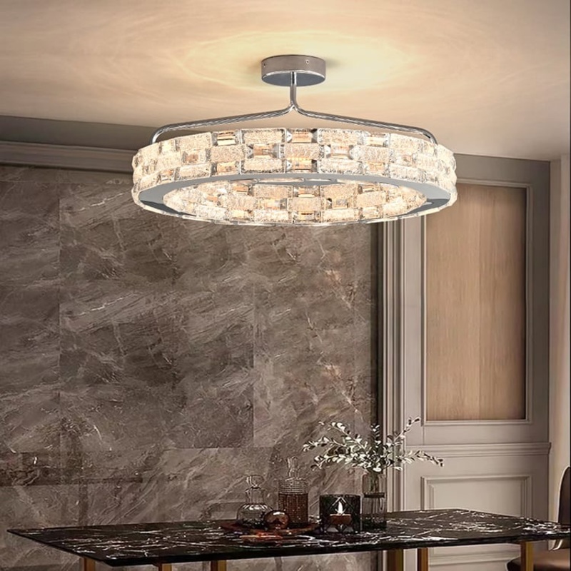 Modern 3 Color Crystal Chandelier Pendant Light