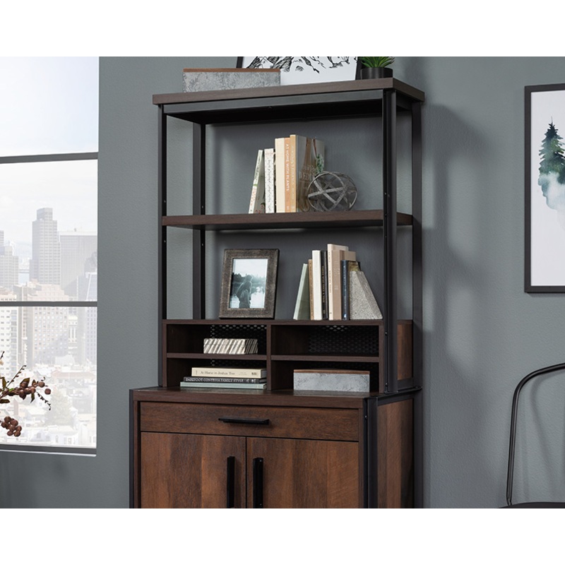 Briarbrook Library Hutch Barrel Oak (430076) – Sauder