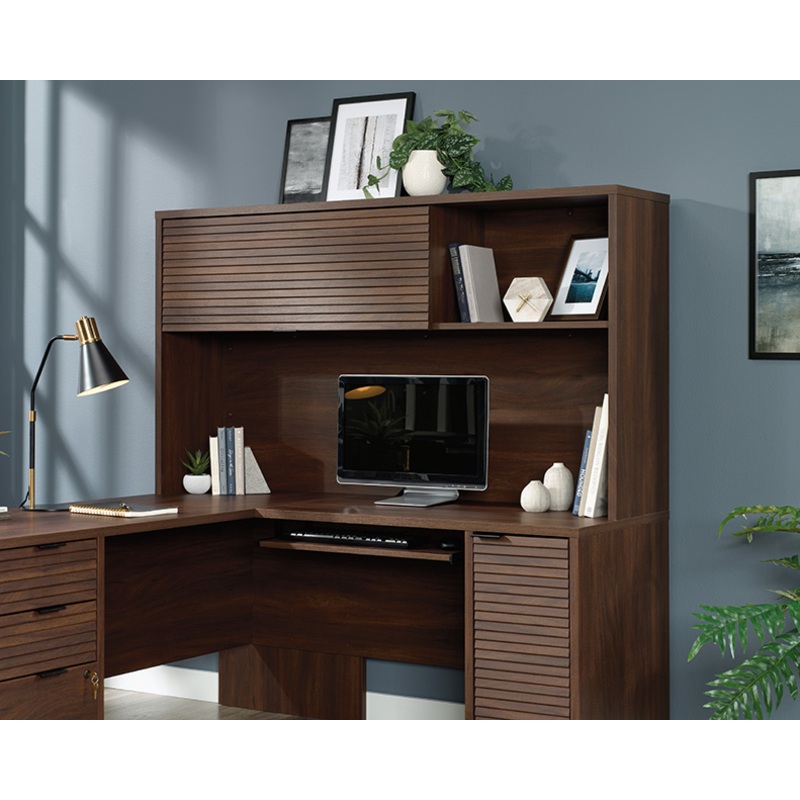 Englewood Credenza Hutch Spiced Mahogany (426915)  Sauder