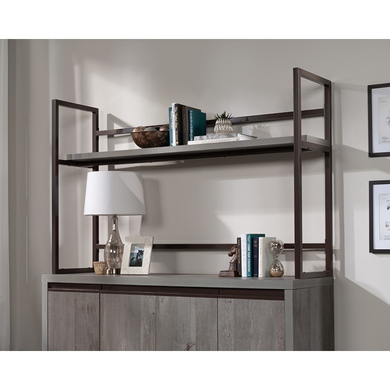 Manhattan Gate Modern Credenza Hutch Mystic Oak (429255)  Sauder