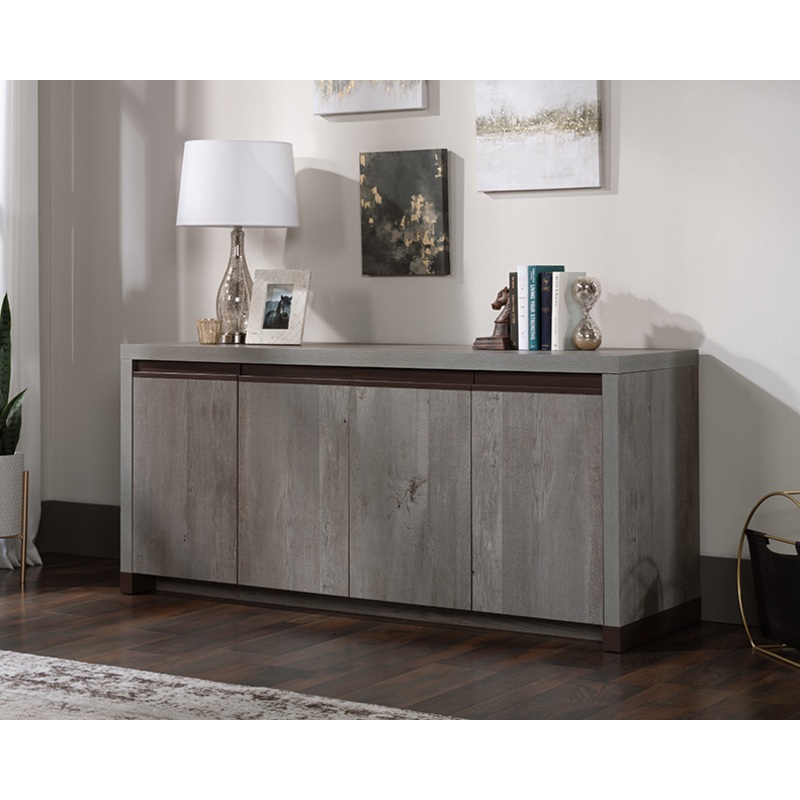 Manhattan Gate Modern Office Credenza Mystic Oak (429256)  Sauder