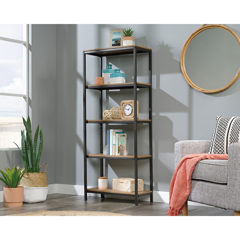 North Avenue 4-Shelf Bookcase Sindoori Mango (428199) – Sauder