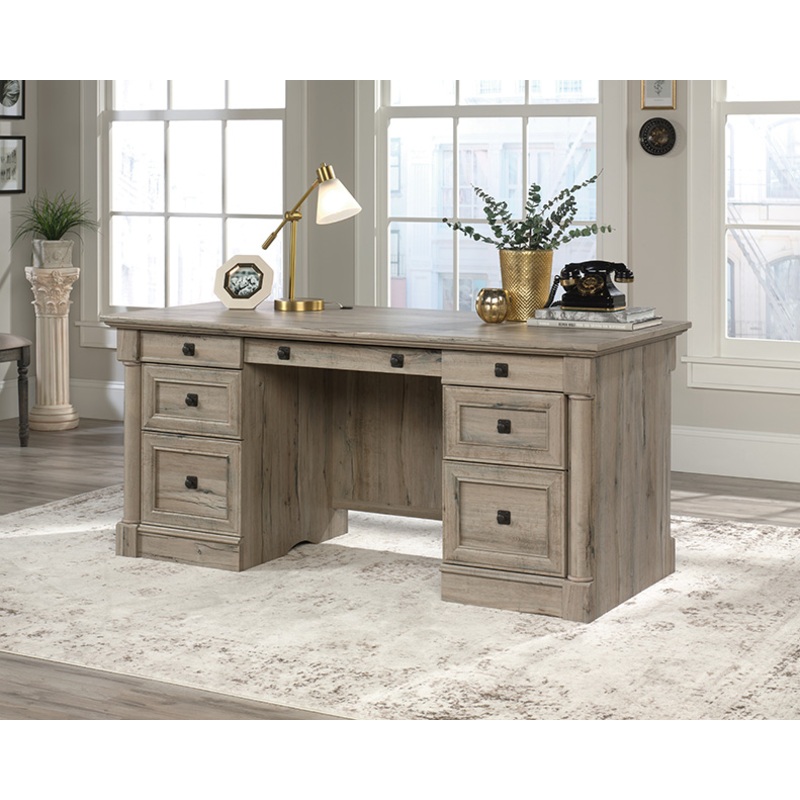 Palladia Executive Home Office Desk Split Oak (424809)  Sauder