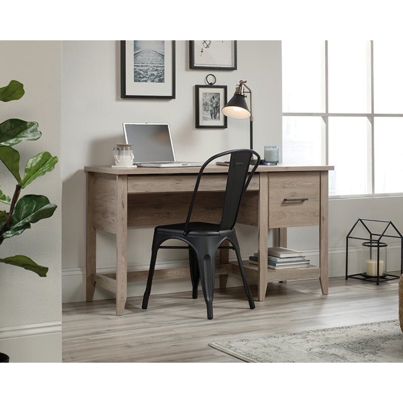 Summit Station Single Pedestal Desk Laurel Oak (425015)  Sauder