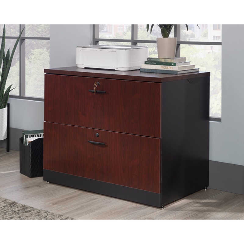 Via 2-Drawer Lateral File Cabinet Classic Cherry (435229)  Sauder