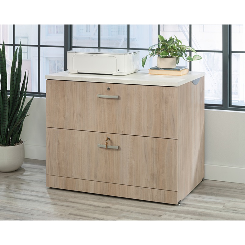 Via 2-Drawer Lateral File Cabinet Harvest Walnut (441410)   Sauder
