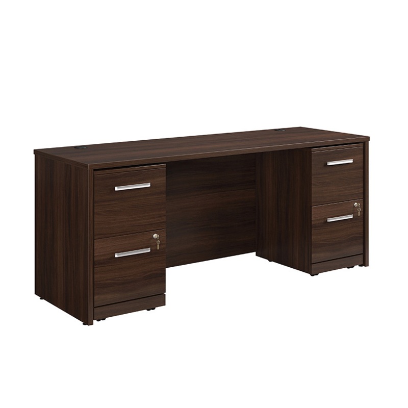 Affirm 72 Desk, 2-Drw Ped File X2 Noble Elm (431503) – Sauder