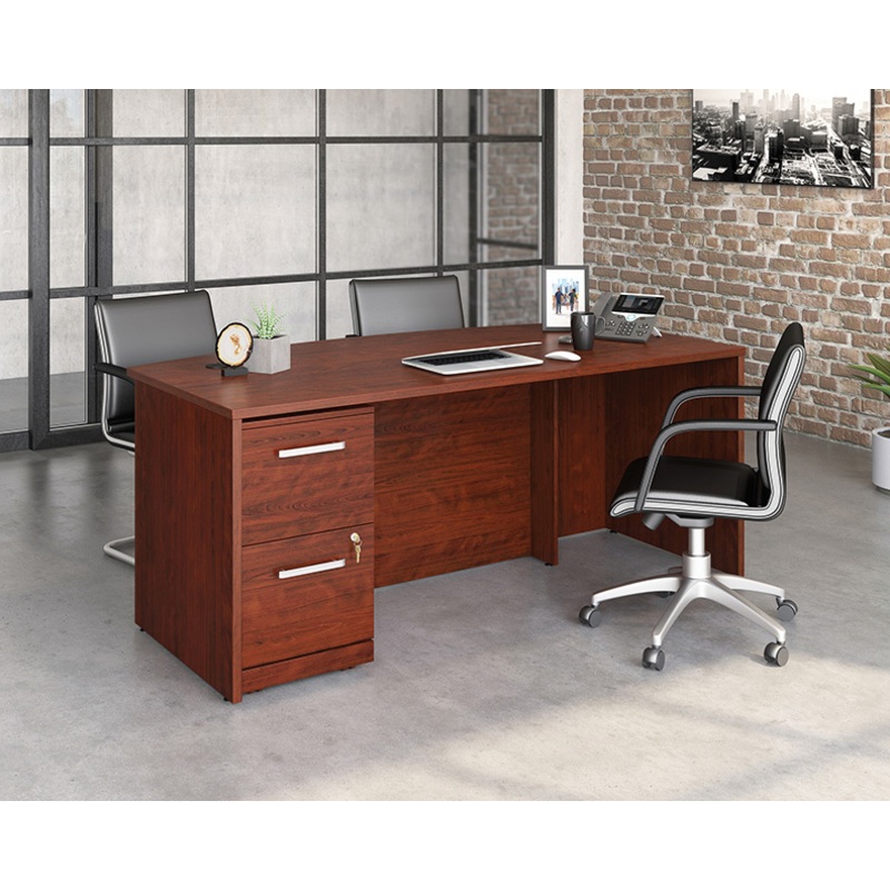 Affirm Executive Desk, 2-Drw Ped Classic Cherry (430215) – Sauder