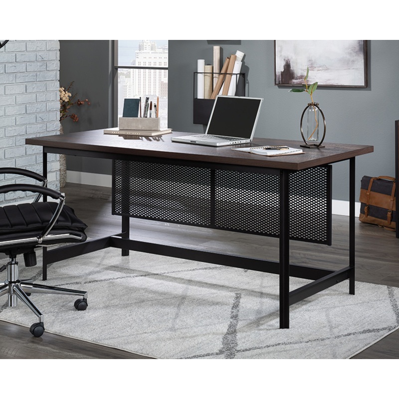 Briarbrook Executive Table Desk Barrel Oak (429446) – Sauder
