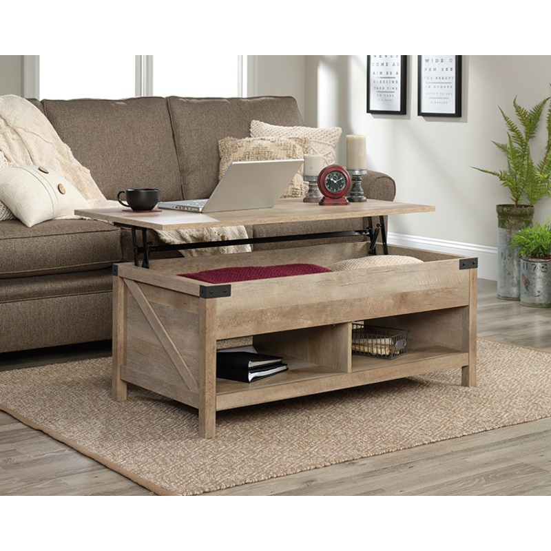 Bridge Acre Wood Lift-Top Coffee Table Lintel Oak (427692)  Sauder