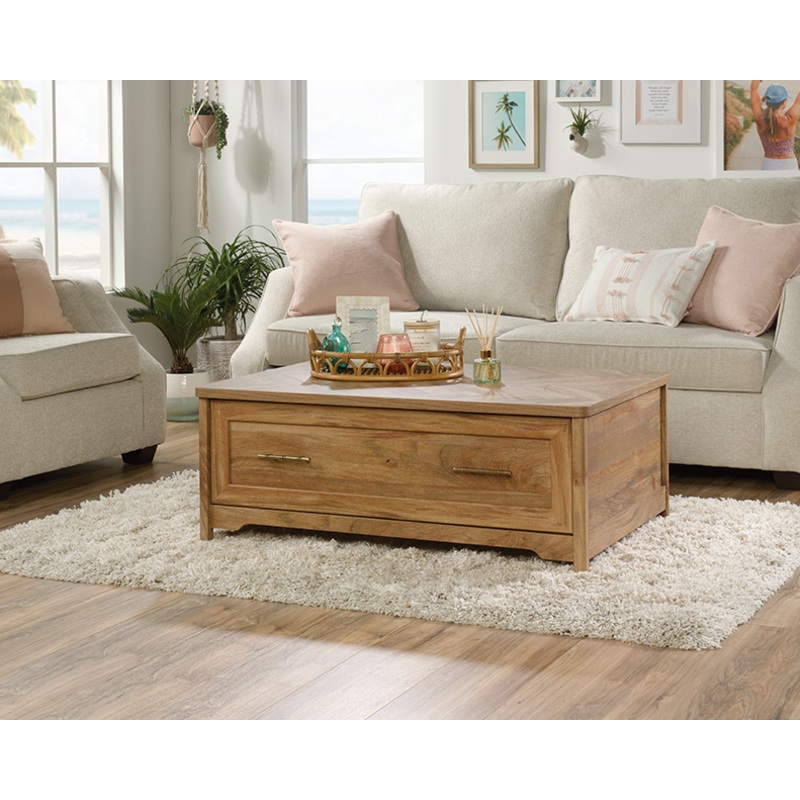 Coral Cape Coffee Table with Drawer Sindoori Mango (424809)  Sauder