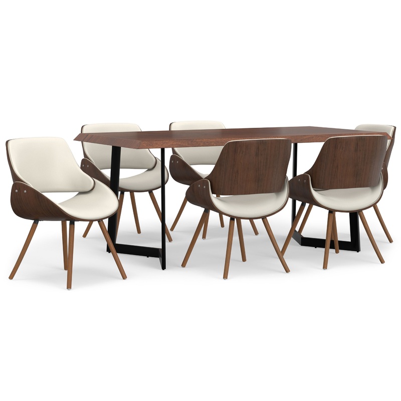 Dining Sets Malden / Watkins 7 Pc Dining Set With Wood Back Chair