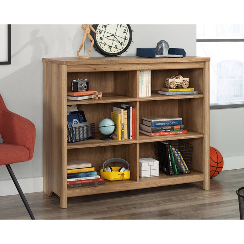 Dover Edge Cubby Bookcase Timber Oak (433523)  Sauder