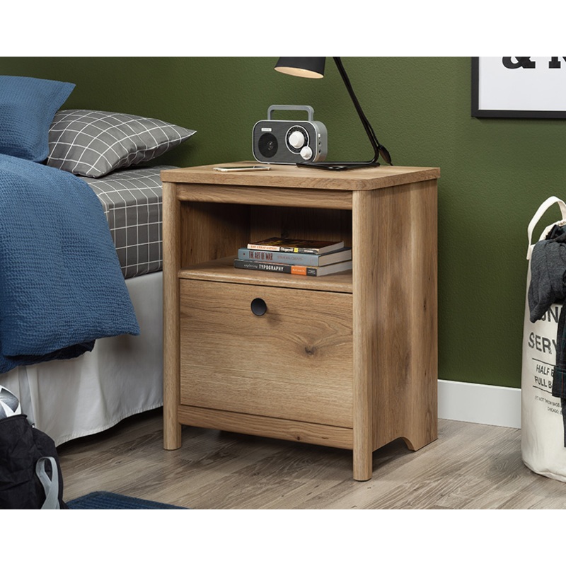 Dover Edge Night Stand Timber Oak (433521) – Sauder