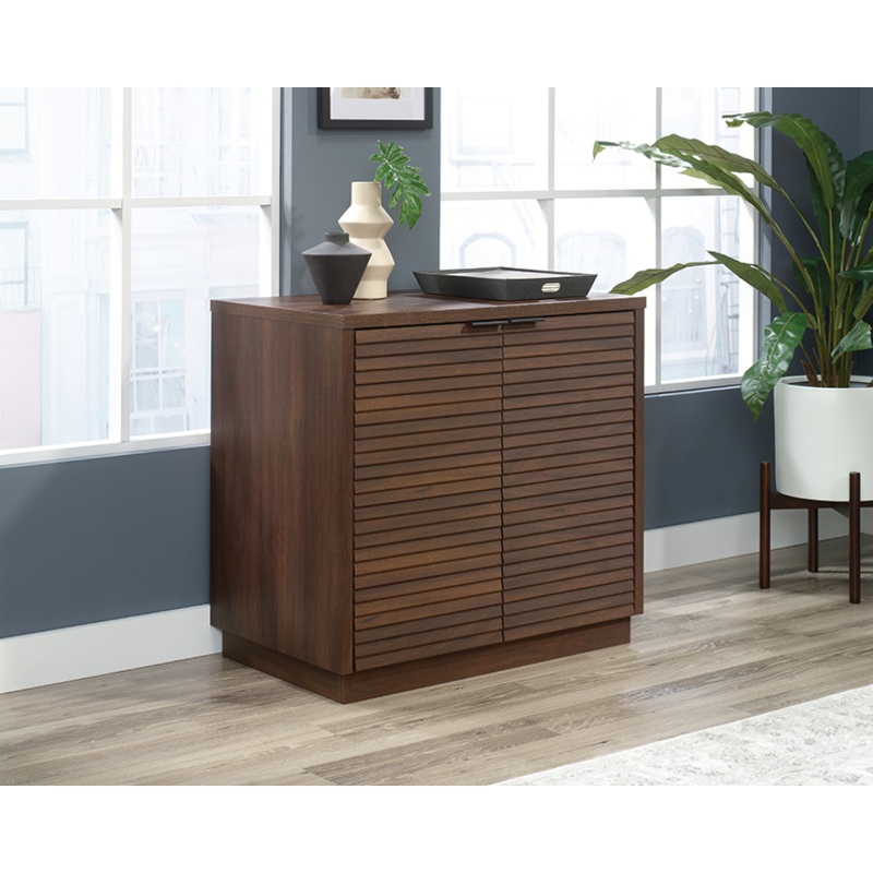 Englewood 2-Door Library Base Cabinet Spiced Mahogany (426909)  Sauder
