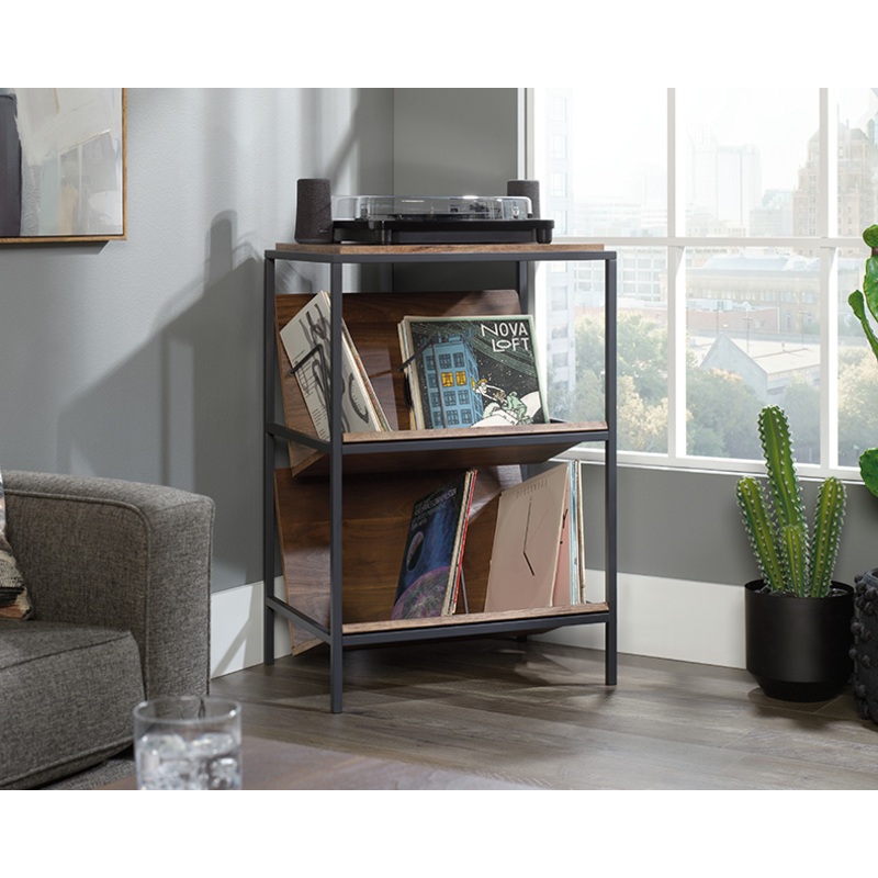 Nova Loft Accent Storage Cabinet Grand Walnut (423714)  Sauder