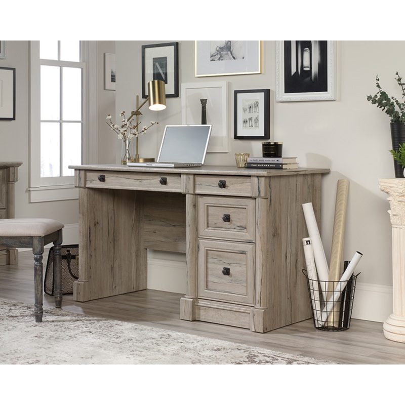 Palladia Home Office Desk with Storage Split Oak (424819)  Sauder