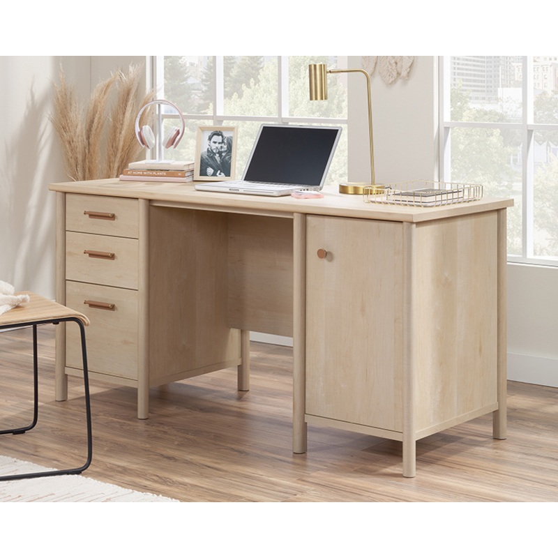 Whitaker Point Computer Desk Natural Maple (429366)  Sauder