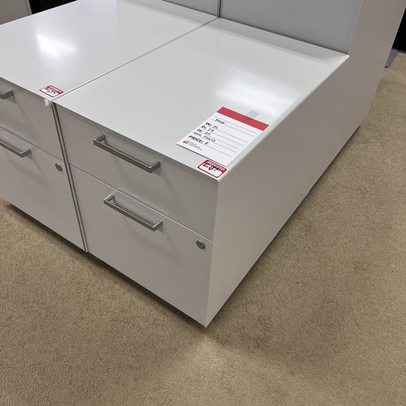 15″ W x 20″ H Hon White Metal Vertical Pedestal File – Box/File Office Furniture Liquidations
