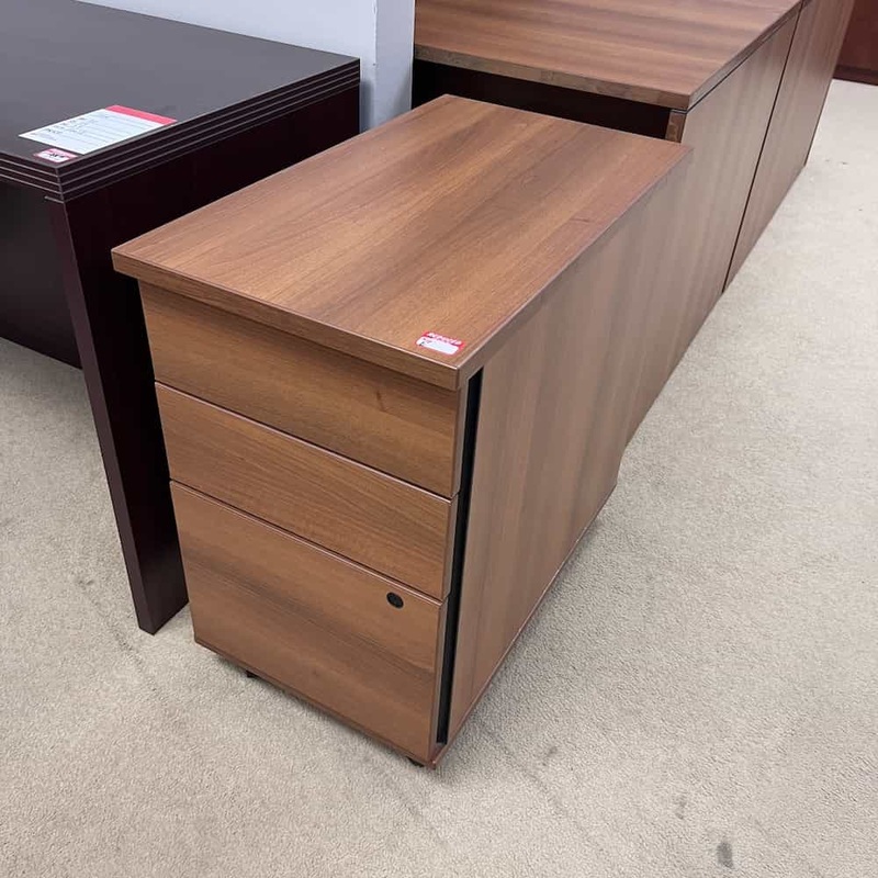 17″ W x 28″ H Hon Cherry Mobile Vertical Pedestal File – Box/Box/File Office Furniture Liquidations