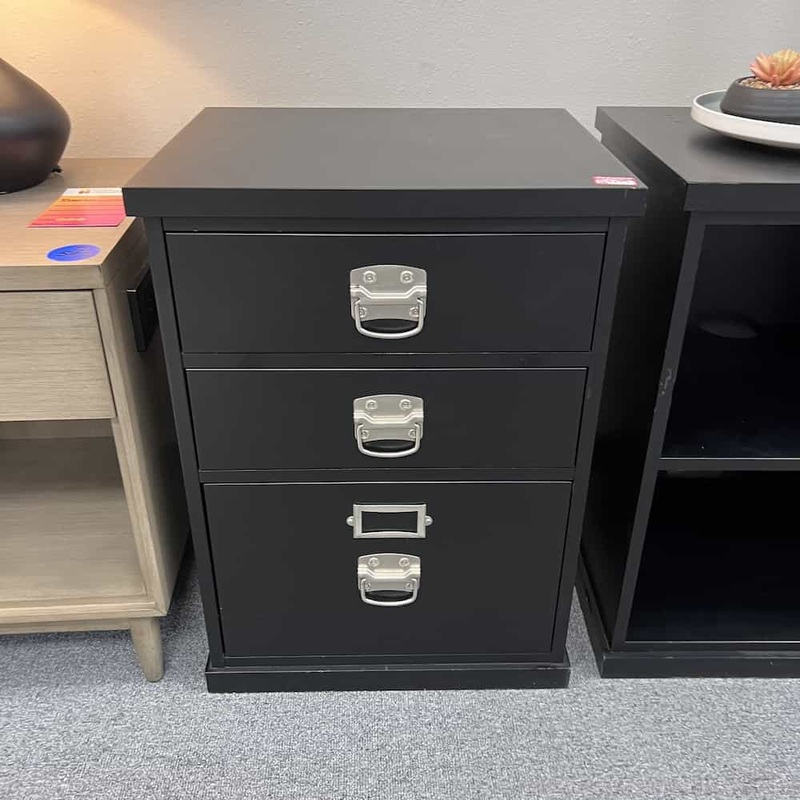 21″ W x 28″ H Black 3 Drawer Vertical File Cabinet – Box/Box/File Office Furniture Liquidations