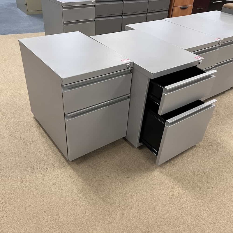 BOGO – 15″ W x 20″ H Grey Metal Rolling Vertical File Pedestal Office Furniture Liquidations