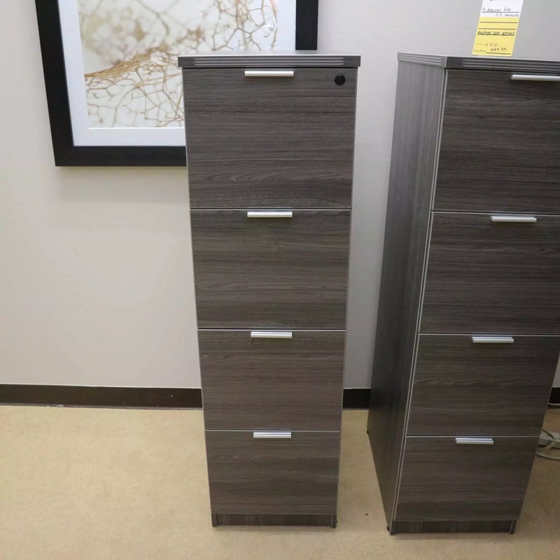 New – 15.5″ W x 54.5″ H Laminate 4 Drawer Vertical File, 5 Colors Office Furniture Liquidations