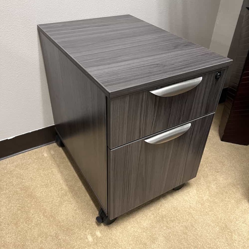 New – 16″ W x 23″ H 2 Drawer Rolling Pedestal File with Rounded Pulls – Box/File, Various Colors Office Furniture Liquidations