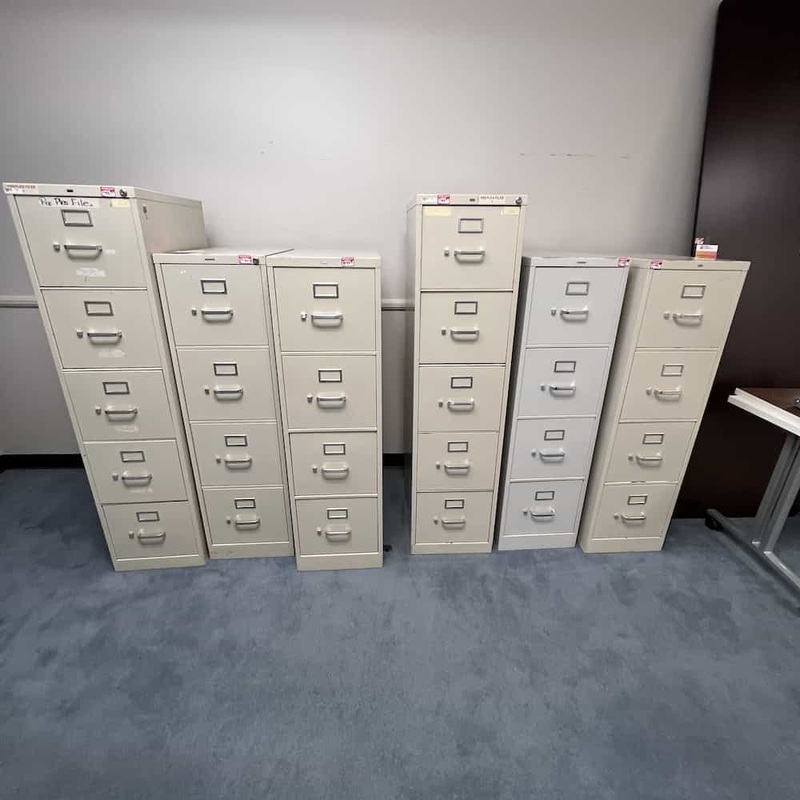 Various Vertical 4-5 Drawer Metal File Cabinet – Product Listing Updated Oct 16 Office Furniture Liquidations