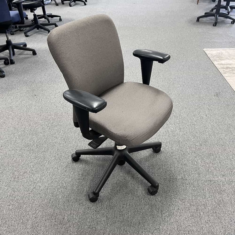 Haworth Look Tan and Black Task Chair Office Furniture Liquidations