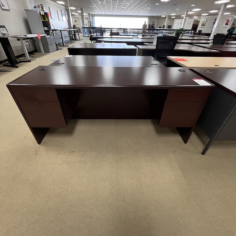 72″ x 24″ Hon Mahogany Credenza Desk with 2 Hanging Box/files Office Furniture Liquidations