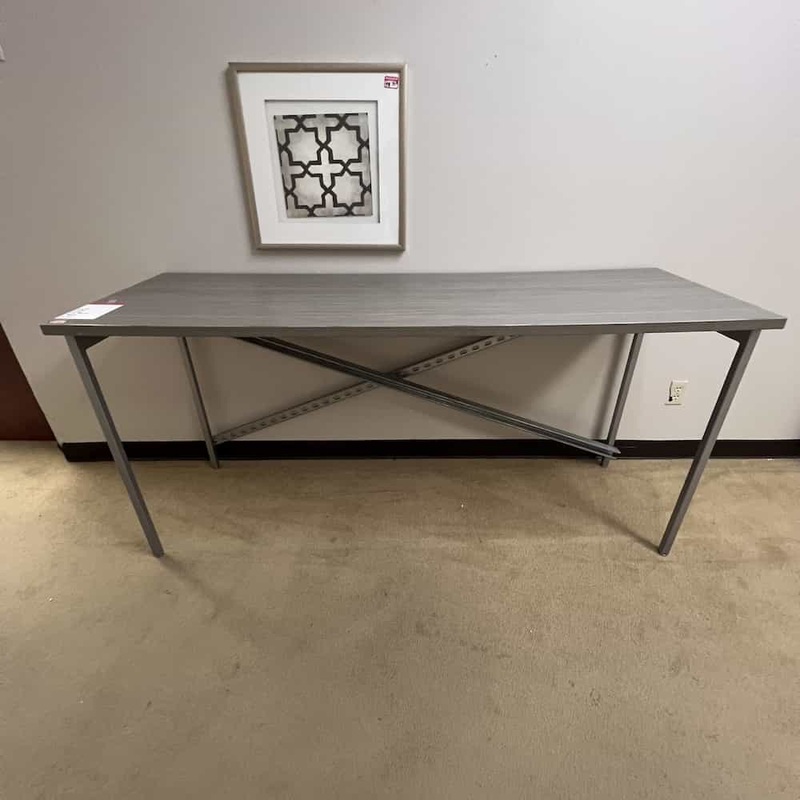 72″ x 24″ Knoll Grey Ash Reinforced Table Desk Office Furniture Liquidations