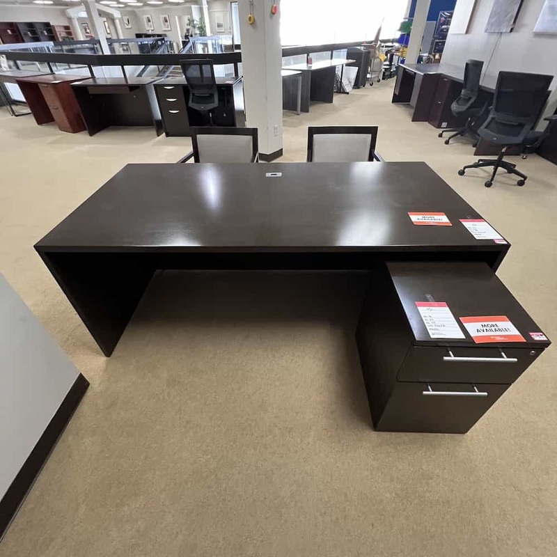 72″ x 36″ OFS Espresso Desk Shell Office Furniture Liquidations