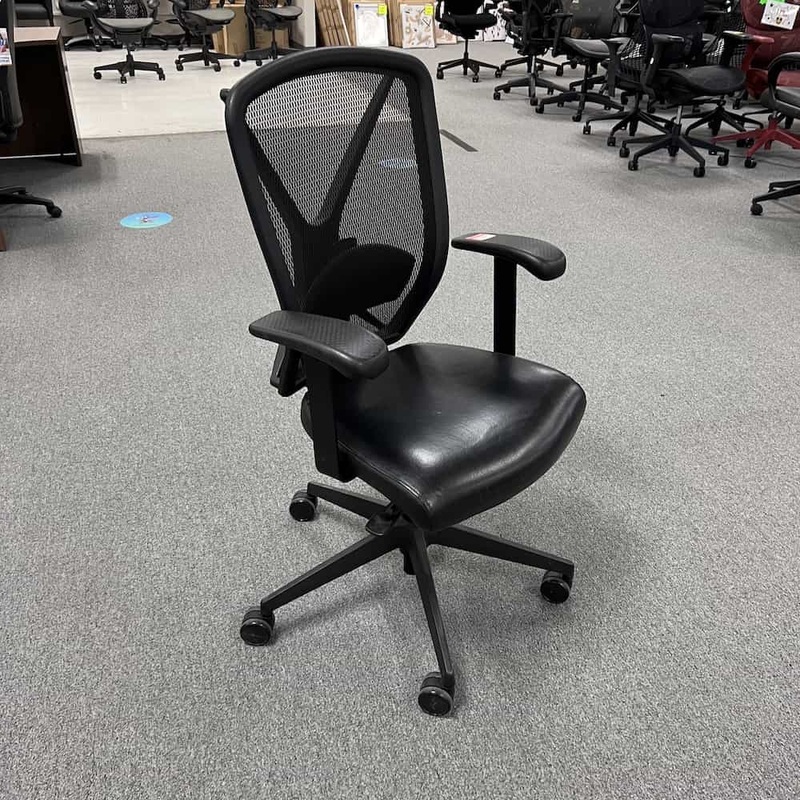 Black Allseating Fluid Mesh Back Task Chair Office Furniture Liquidations