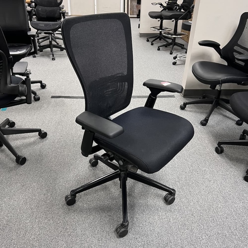 Black Haworth Zody Mesh Back Task Chair Office Furniture Liquidations