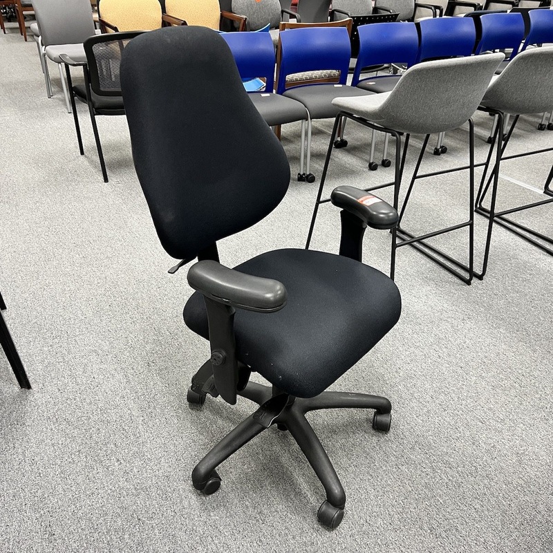 Black Neutral Posture Task Chair Office Furniture Liquidations