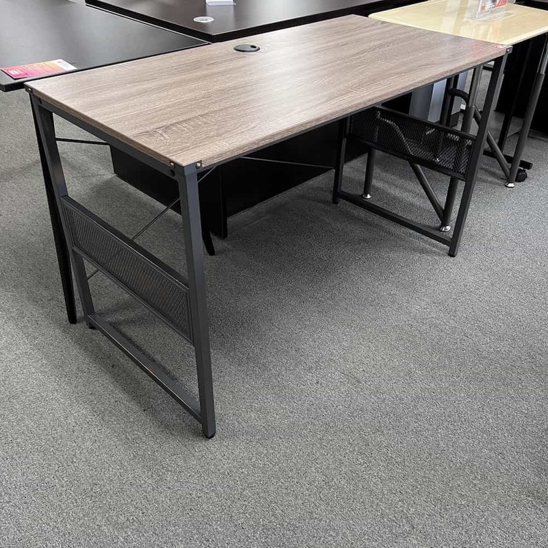 New – 48″ Montego Weathered Walnut Industrial Desk – LIMITED QUANTITIES Office Furniture Liquidations