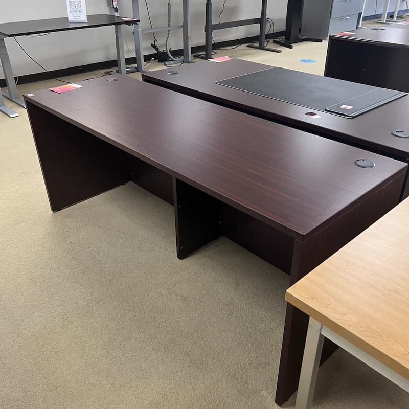 71″ Wide Mahogany Credenza Desk Shell Office Furniture Liquidations