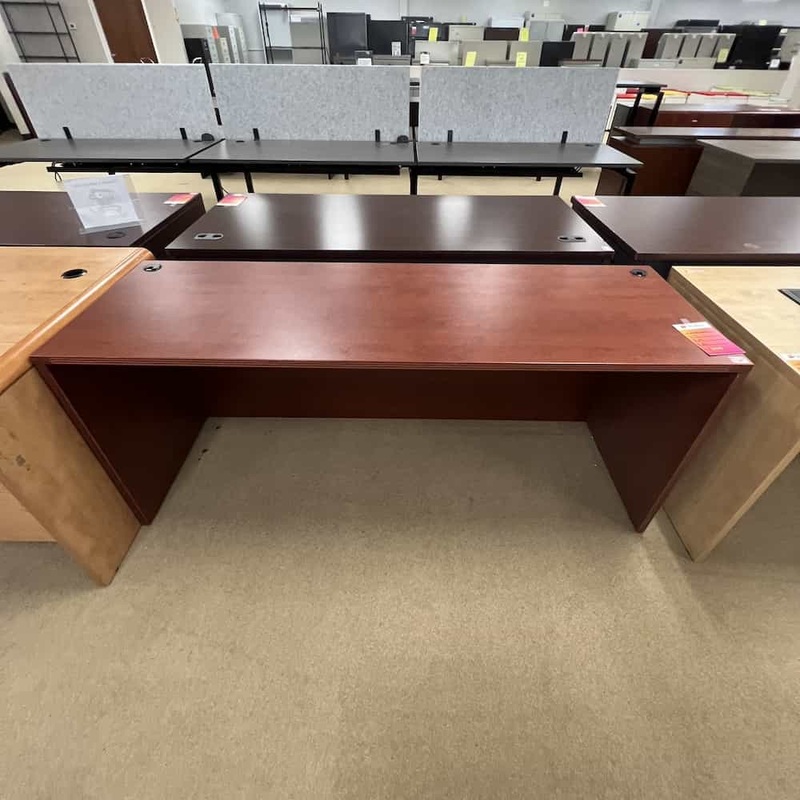 71″ x 24″ Cherry Credenza Desk Shell Office Furniture Liquidations