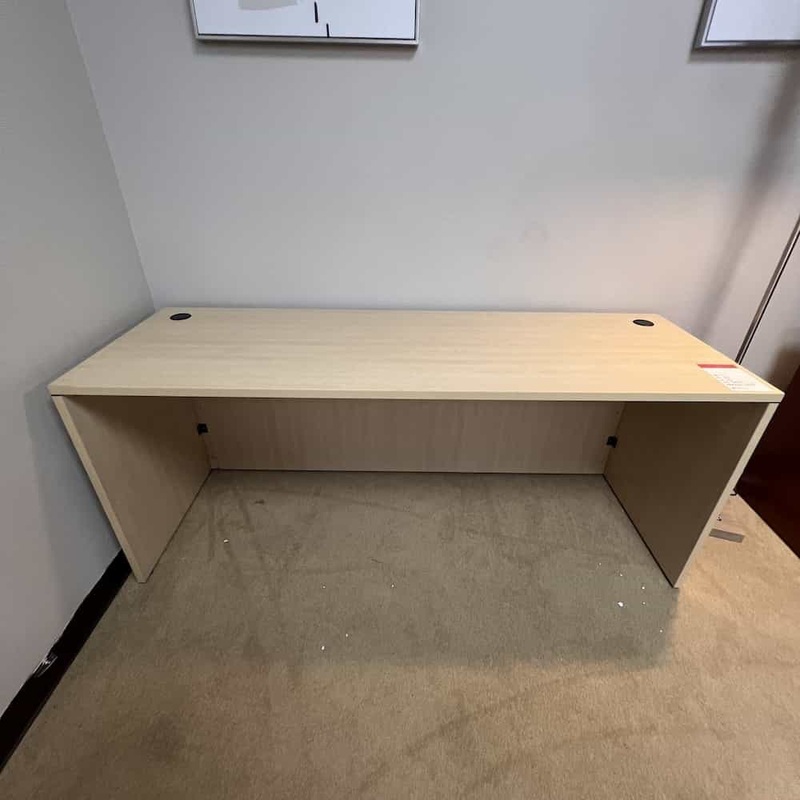 71″ x 24″ Maple Laminate Credenza Desk Shell Office Furniture Liquidations