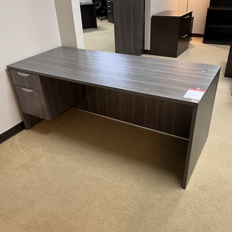71″ x 30″ Newport Grey Laminate Desk with Box File Office Furniture Liquidations