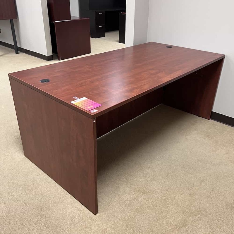 71″ x 36″ Cherry Desk Shell Office Furniture Liquidations