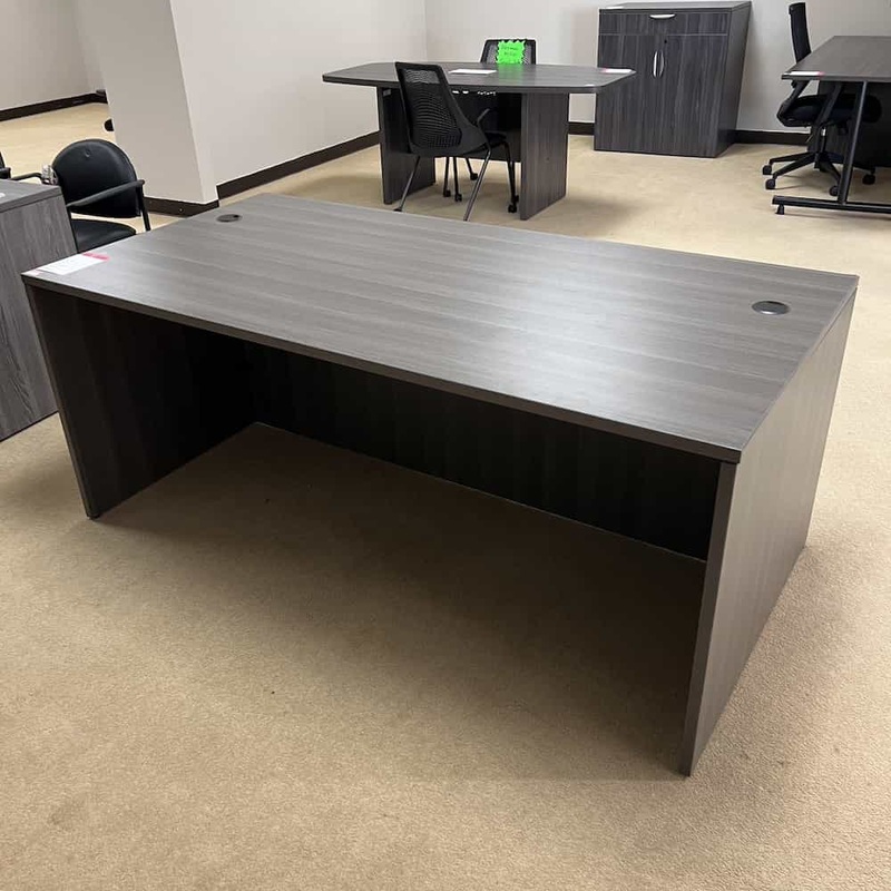 71″ x 36″ Grey Laminate Desk Shell Office Furniture Liquidations
